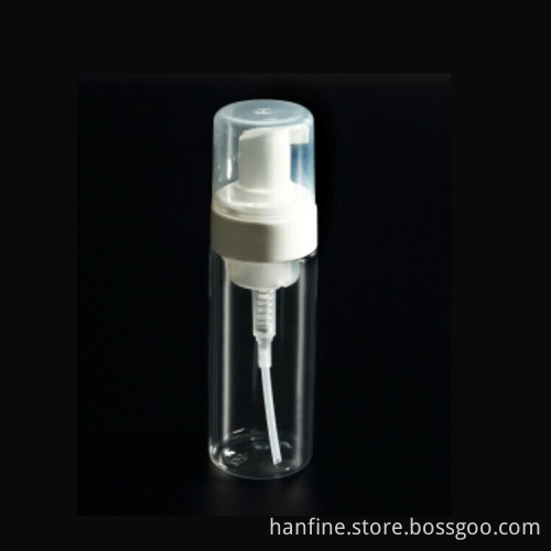 Factory high quality Plastic PET 150ml cosmetic foam pump bottle
